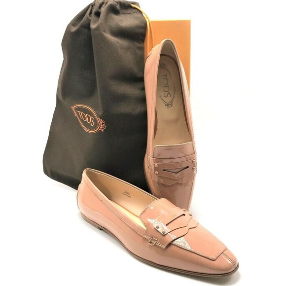 TOD'S Tapered Toe Penny Loafers Slip-Ons - Picture 1 of 9